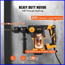 Rotary Hammer Drill 1500W, 32mm SDS-Plus, 4-Mode Corded Jackhammer Breaker