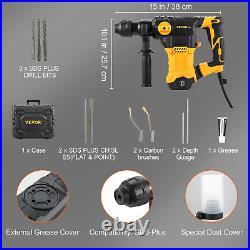 Rotary Hammer Drill 1500W, 32mm SDS-Plus, 4-Mode Corded Jackhammer Breaker