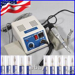 USA Dental Lab MARATHON 35k RPM Handpiece Micro motor N3 + 10Drills Burs M