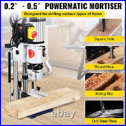 VEVOR Hollow Mortising Machine Mortiser 3/4HP for Woodworking Wooden Workbench