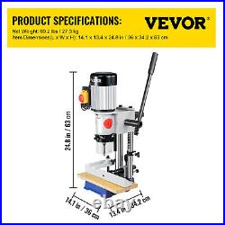 VEVOR Mortise Machine Hollow Chisel Mortise With Chisel Bit Set For Woodworking