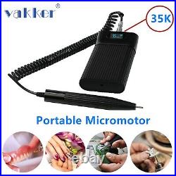 Vakker Portable Dental Electric Polish Micromotor with Straight Drill Handpiece