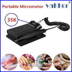 Vakker Portable Dental Electric Polish Micromotor with Straight Drill Handpiece