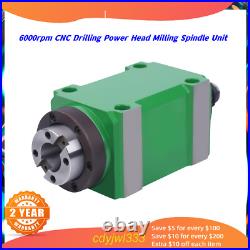 Waterproof BT30 5 Bearing 6000rpm CNC Drilling Power Head Milling Spindle Unit