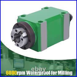 Waterproof BT30 5 Bearing 6000rpm CNC Drilling Power Head Milling Spindle Unit